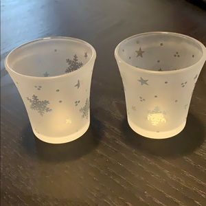 ❄️❄️Party Lite Snowy Nights Votive Holders❄️❄️
